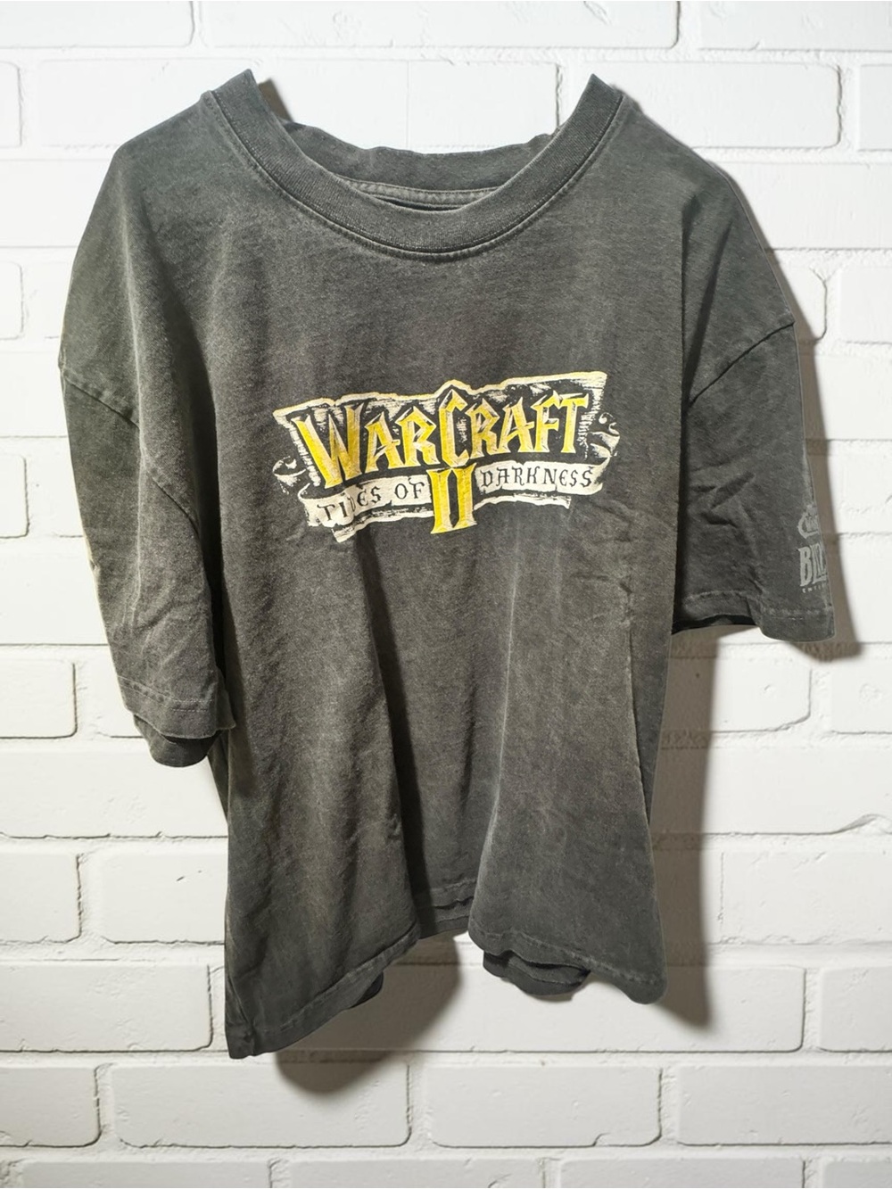 Warcraft II Tides of Darkness Graphic Tee - Black with Yellow Logo